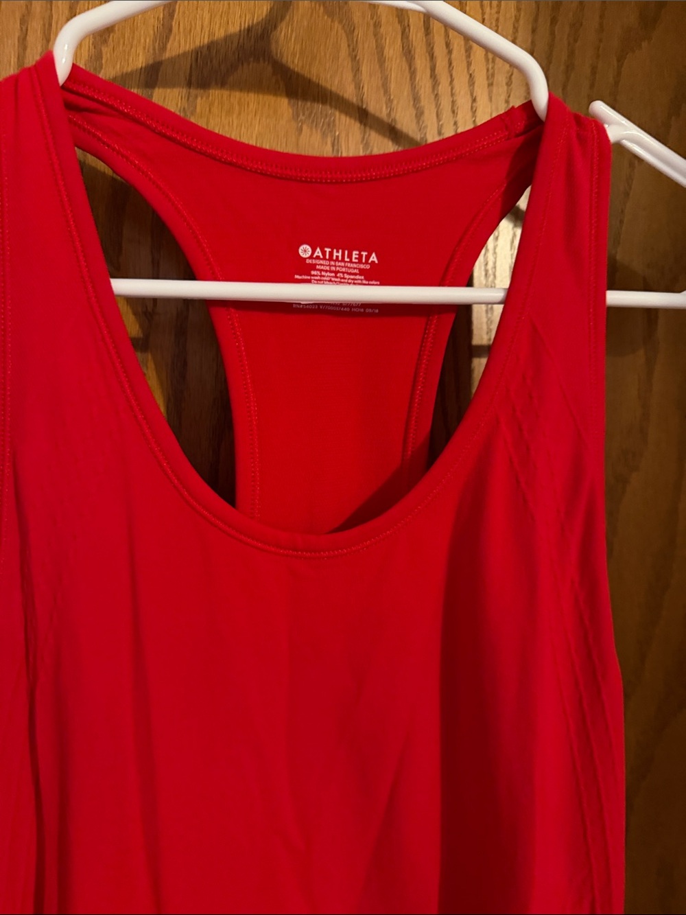 Athleta Red Racerback Tank Top